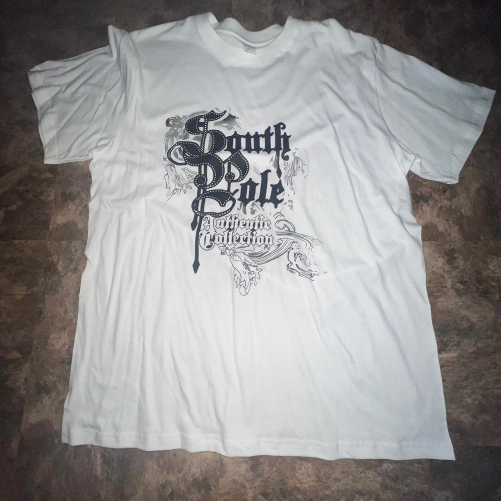South Pole White Graphic T-Shirt